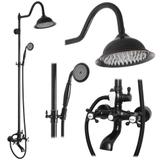 Shower set REA BERGAMO OLD BLACK