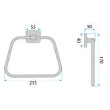 Handtuchhalter 5910 Nico Brush Copper