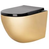 Toilet bowl Carlo Mini Flat Gold/Black