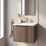 Bathroom vanity unit with sink Rea DB86-60L-1 Dark 60cm