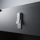Badezimmermöbel-Set mit Waschbecken Toledo 80cm Grey