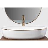 Aufsatzwaschbecken Rea CLEO white Black edge