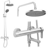 Thermostat Duschset Lungo Diamond Gold