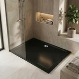 Acryl Duschwanne Rea Savoy Black 80x100