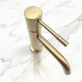 Robinet de lavabo Rea Lungo Diamond Brush Gold