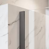 Duschwand Rea Flexi Transparent / Titan 70