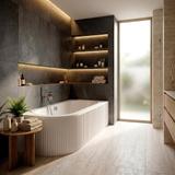 Baignoire Rea Orion Stripe Right 160cm