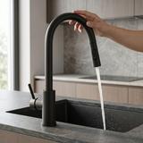 Смеситель кухонный Rea Fresh Touch Black Matt
