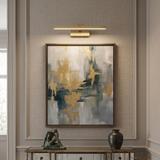 Επιτοίχο φωτιστικό μπάνιου LED APP1863-1W 40cm BRUSH GOLD