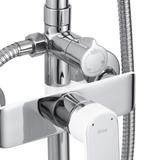 Shower set REA BLOOM WHITE CHROME