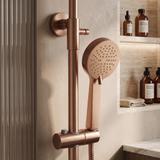 Shower set with thermostat Rea Parot Light Brush Copper