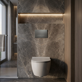 Montagerahmen Unterputz-Set Slim 024N für WC-Becken mit Drucktaste HD Tytan
