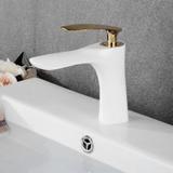 Waschbeckenarmatur Rea Orbit White Gold Low