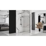 Duschwand Rea Aero Intimo Black Mat 120
