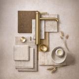 Bathroom faucet Rea Rivo Brush Gold