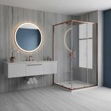 Duschkabine Rea City 80x100 Brush Copper