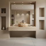 Aufsatzwaschbecken Rea Mika Light Terracotta