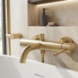 Badkarsblandare Rea Lungo Diamond Brush Gold
