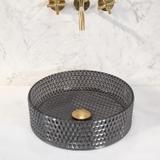 Countertop washbasin Rea Cristal Black 35