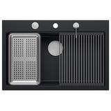 Granitspülbecken MARC 110 WORKSTATION Black