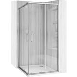 Duschkabine Rea City  90x90 Nickel Brush