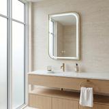 Specchio LED ZONE 70X50 BRUSH GOLD