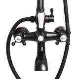 Shower set REA BERGAMO OLD BLACK