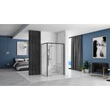 Cabina de ducha Rea Solar Black Mat 90x90