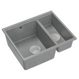 Granitspülbecken Logan 150 Grey Metallic