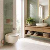 Countertop washbasin Rea Focus Creme