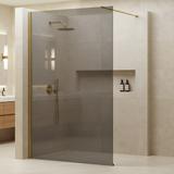 Duschwand Rea Flexi Grey / Gold 120