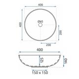 Countertop basin Rea Etno