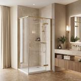Duschkabine Rea Bruno 90x90 Brush Gold
