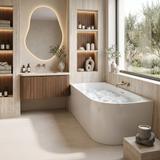 Eckbadewanne aus Acryl REA Bellanto Slim 150 Left