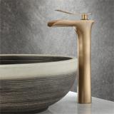 Waschbeckenarmatur Rea Laguna antique Brush Gold high