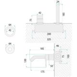 Wall Mounted faucet REA Venti Chrome