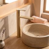 Waschbeckenarmatur Rea Arcos Brush Gold