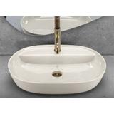 Aufsatzwaschbecken REA Aura 61 Ecru Shiny