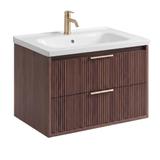 Szafka łazienkowa z umywalką Rea Sherry 60cm Brown Walnut