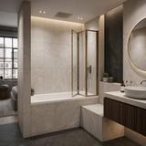 Acryl-Einbaubadewanne Rea Gloria 120