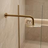 Duscharm rund REA JS-9021 40cm Brush gold