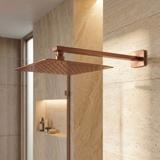 Square shower arm REA JS-9022BRG 40cm Brush Copper