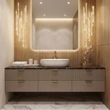 Aufsatzwaschbecken Rea CLEO white Black edge