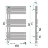 Electric Radiator Rea Marvo 90x50cm Brush Gold