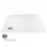 Acryl Duschwanne Rea Belmond White 90x90 Brush Copper