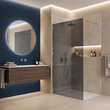 Duschvägg Walk-In Rea Flexi Grey / Chrome 90