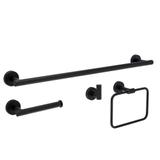 Badezimmer-Accessoire-Set GRID Black 4-teilig