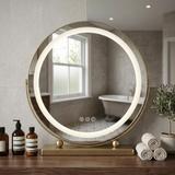Spiegel LED MAKE-UP L.Gold 40 cm