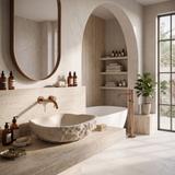 Nadgradni umivaonik Rea Isla Warm Beige