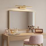 Επιτοίχο φωτιστικό μπάνιου LED APP1863-1W 40cm BRUSH GOLD